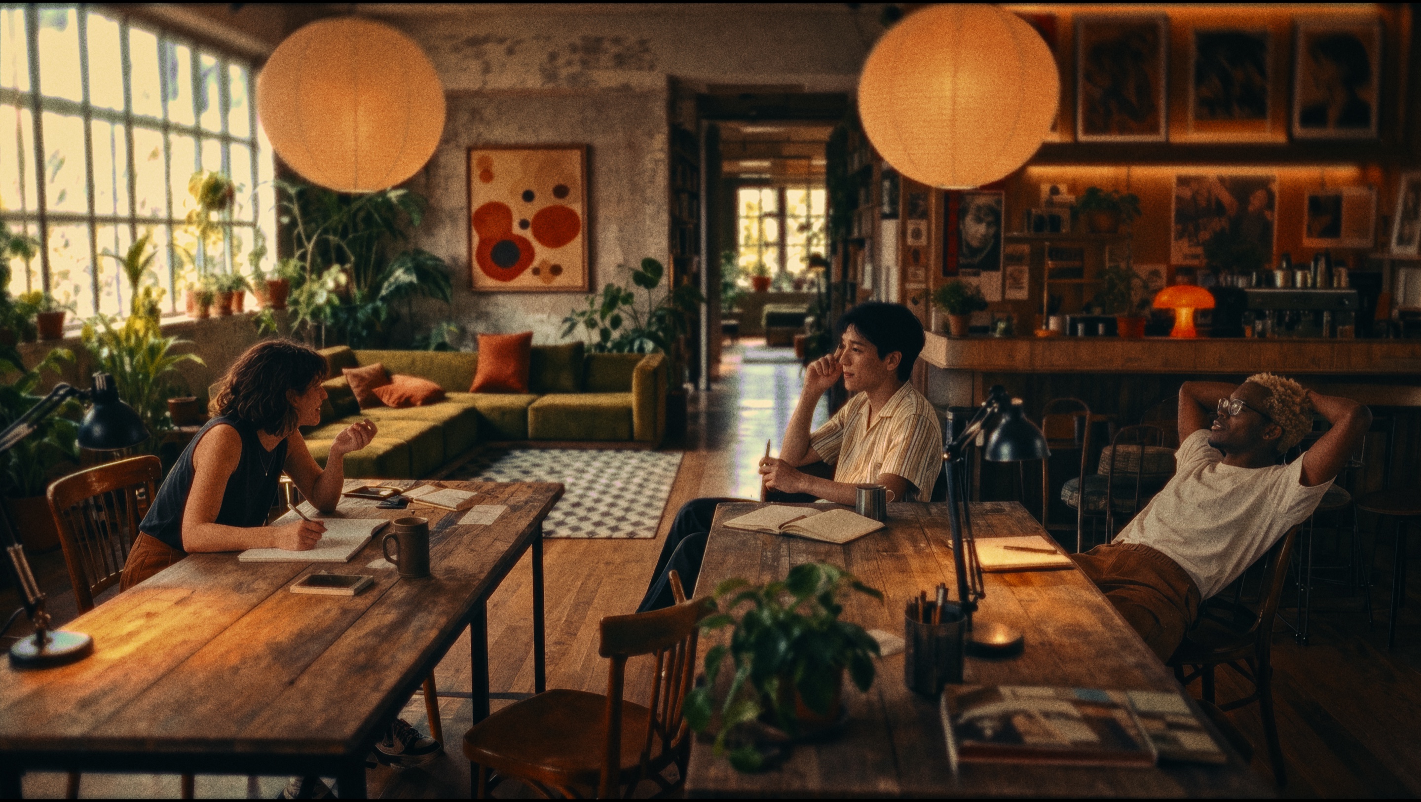 Co-working atrium previsualization