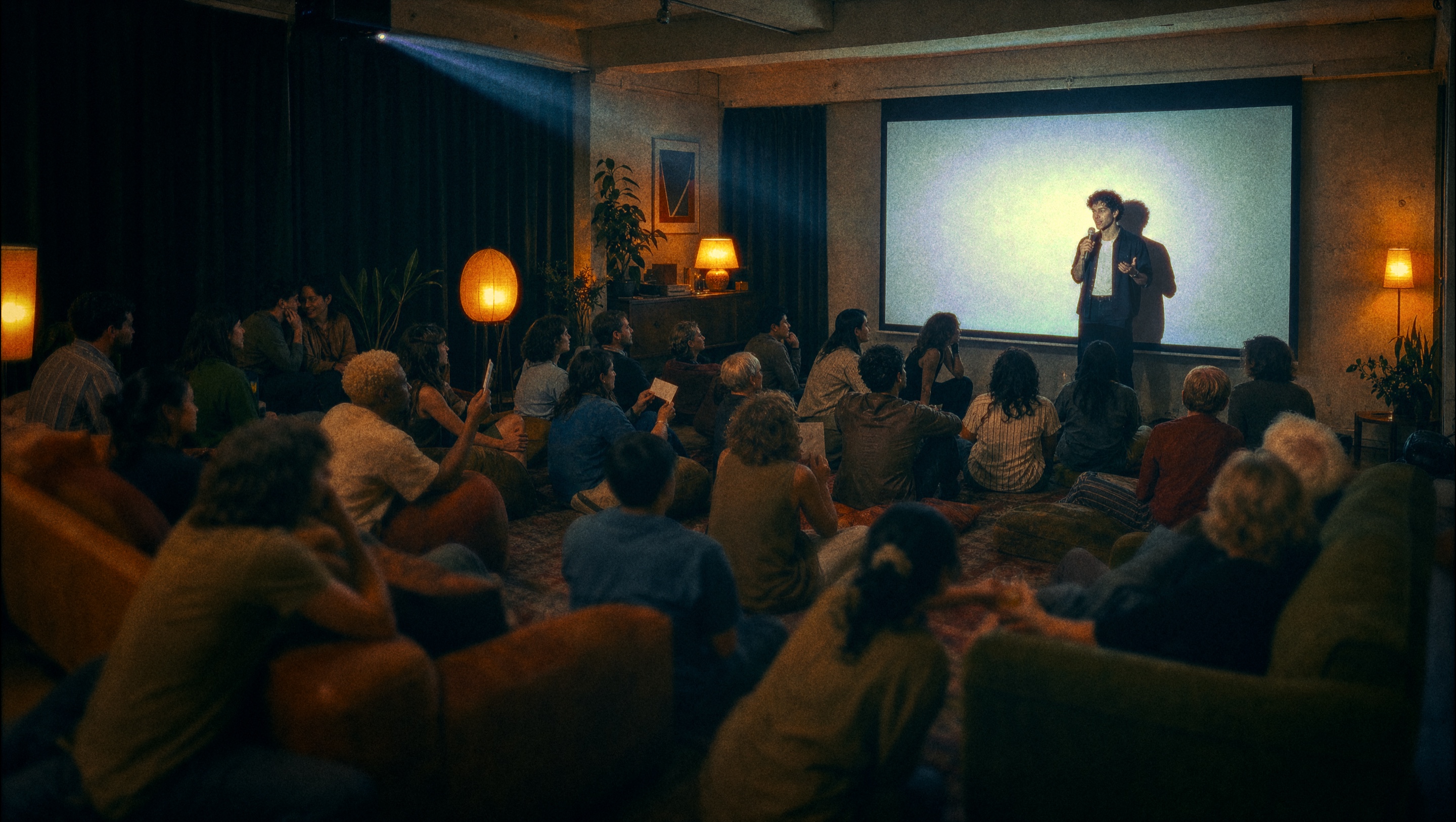 Movie nights and pitch events previsualization